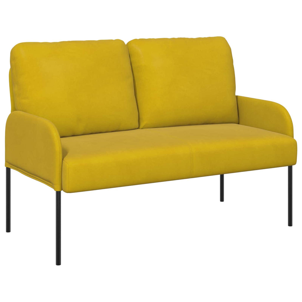 Juegos de sofás con cojín 3 pcs Amarillo 115 x 56 x 80 cm