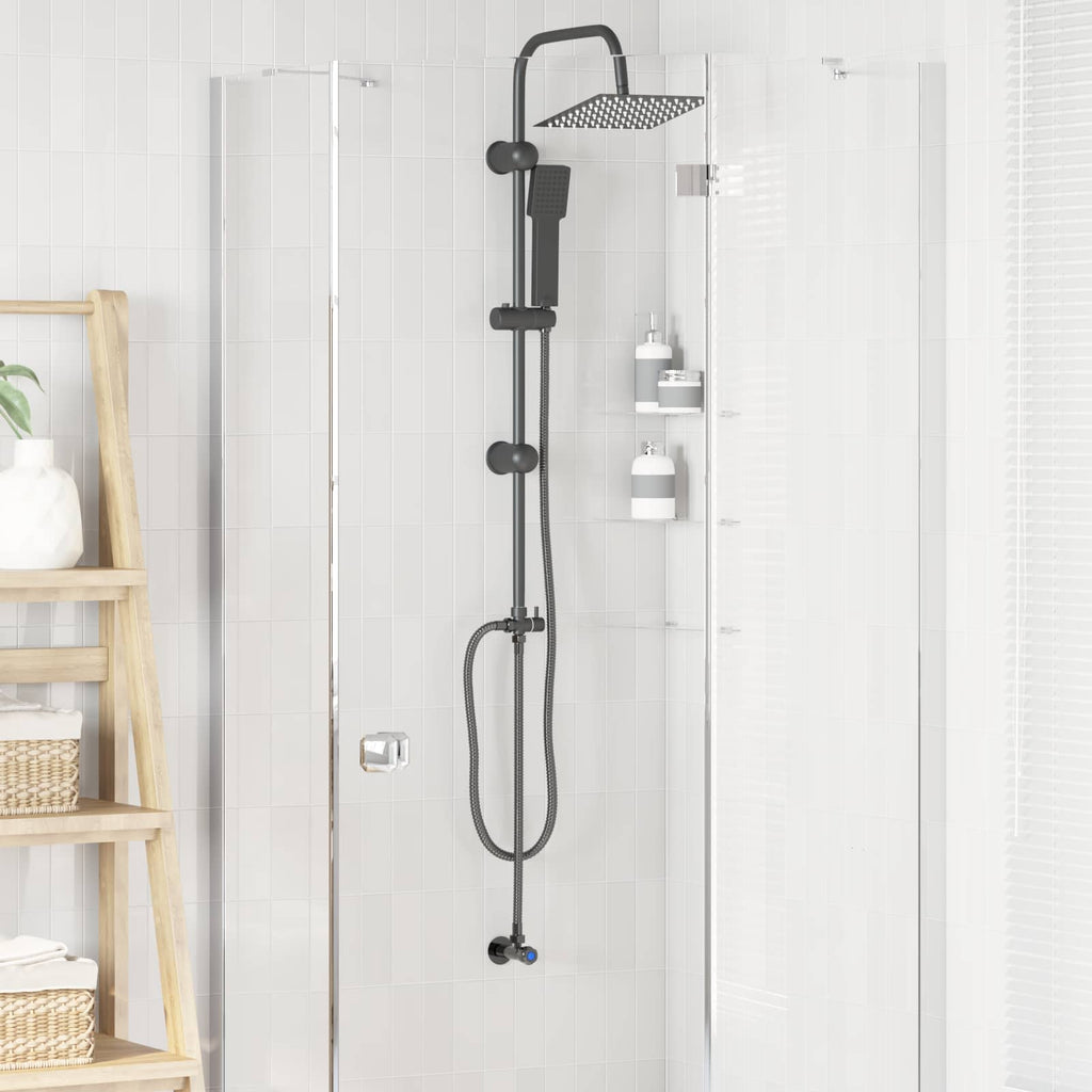 Sistema de Ducha Negro 47 x 20 x 95 cm Acero inoxidable