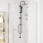 Sistema de Ducha Negro 47 x 20 x 95 cm Acero inoxidable