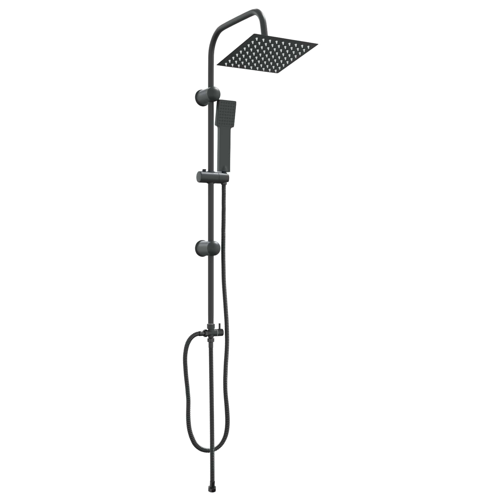 Sistema de Ducha Negro 47 x 20 x 95 cm Acero inoxidable