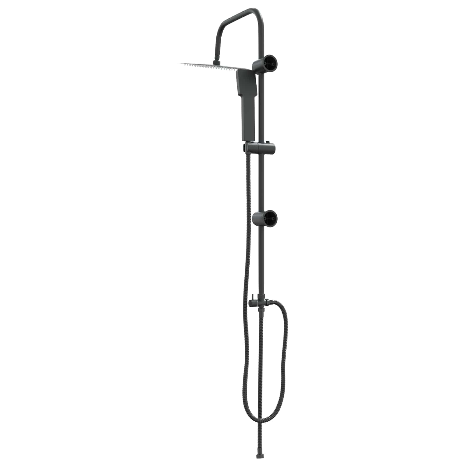 Sistema de Ducha Negro 47 x 20 x 95 cm Acero inoxidable