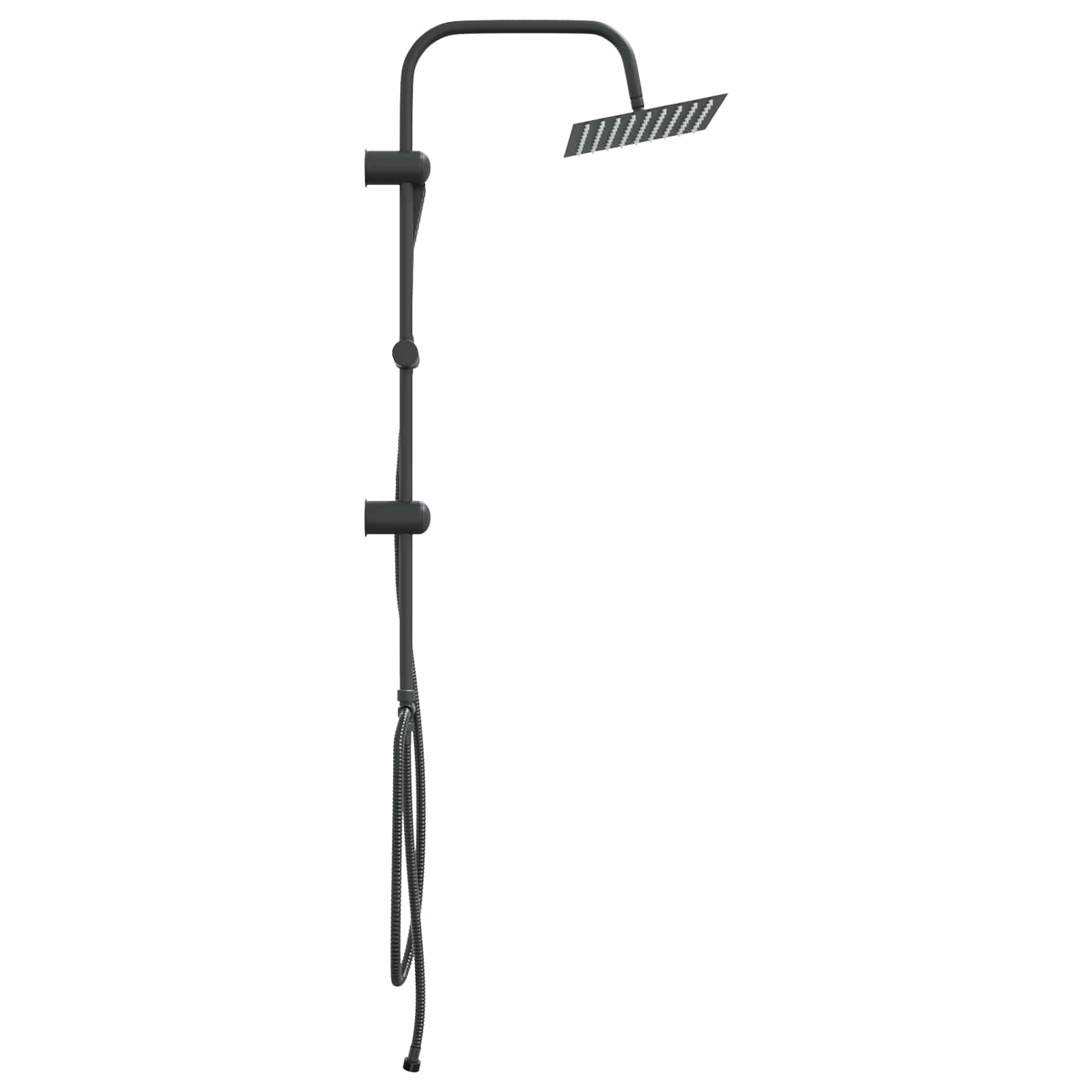 Sistema de Ducha Negro 47 x 20 x 95 cm Acero inoxidable