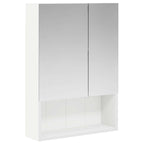 Armario con espejo de baño con estante 50 x 14,5 x 70 cm