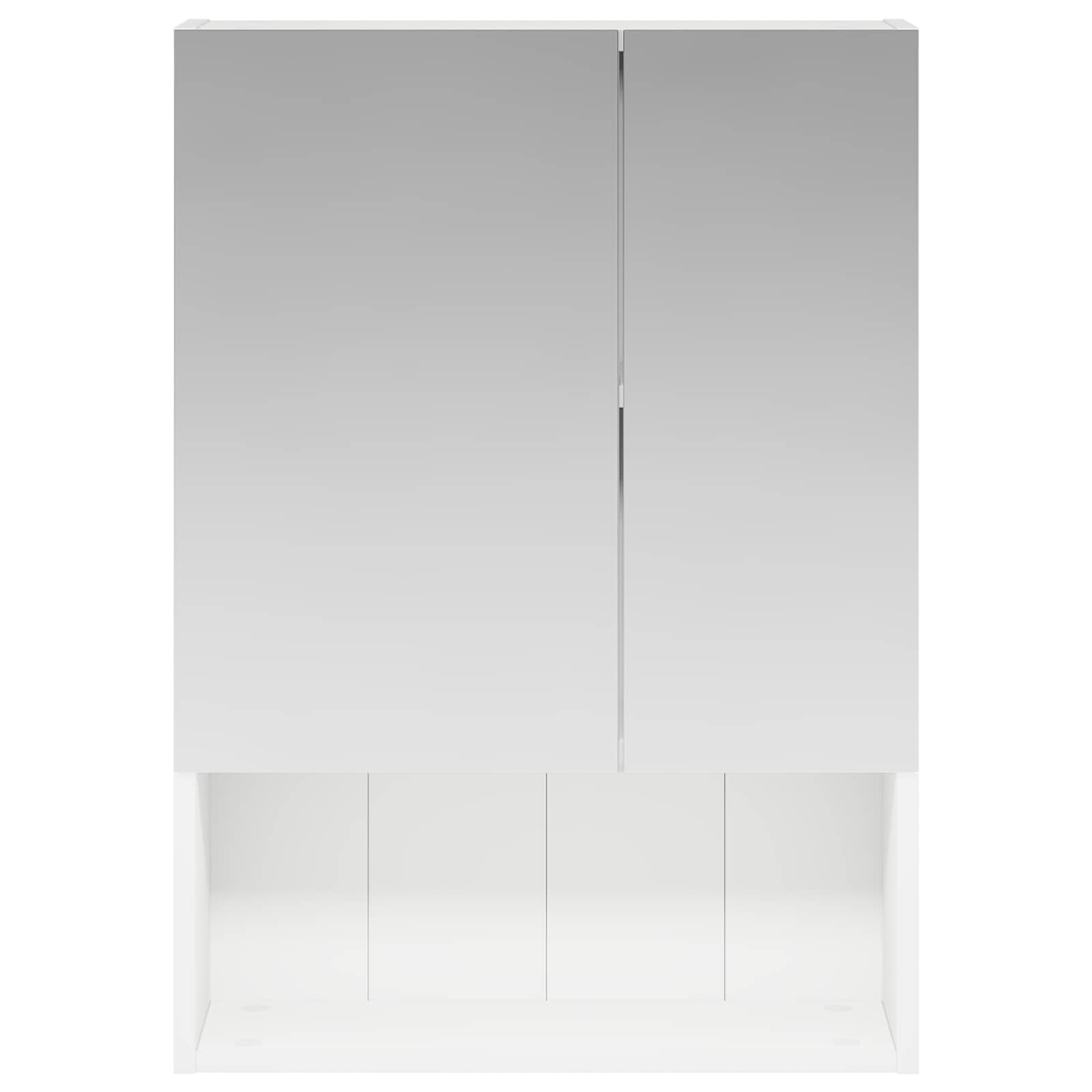 Armario con espejo de baño con estante 50 x 14,5 x 70 cm