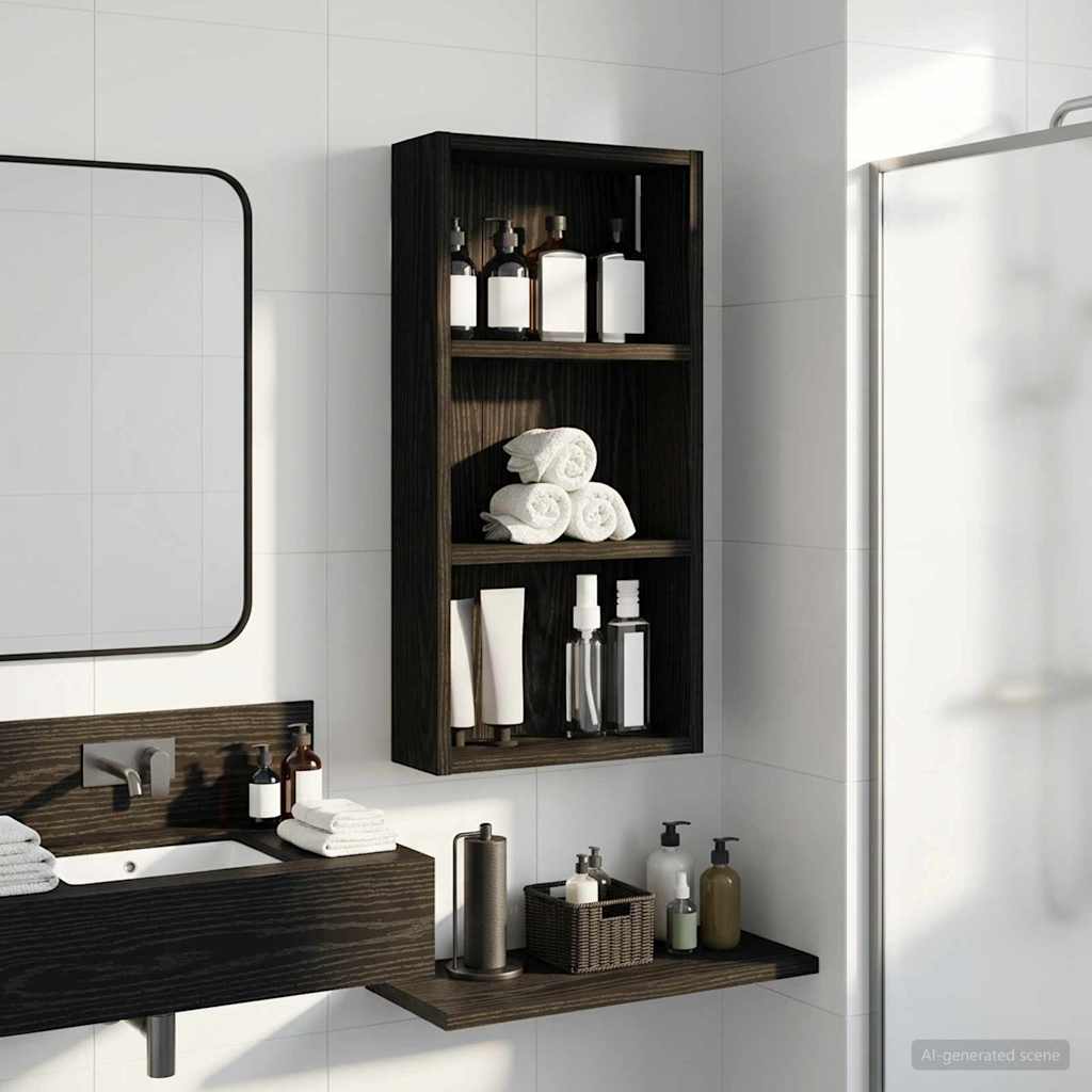 Armario de pared para baño 20 x 10 x 50 cm Madera de ingeniería