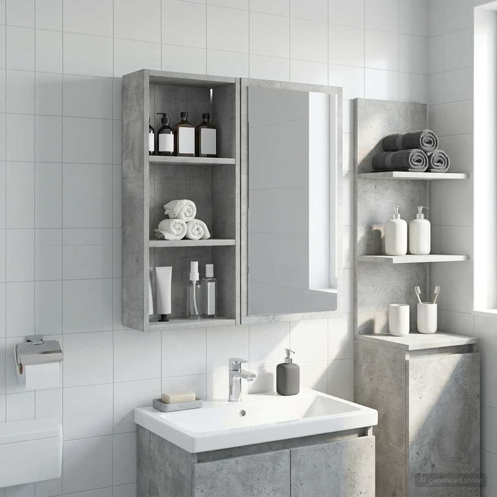Armario de pared para baño 20 x 10 x 50 cm Madera de ingeniería