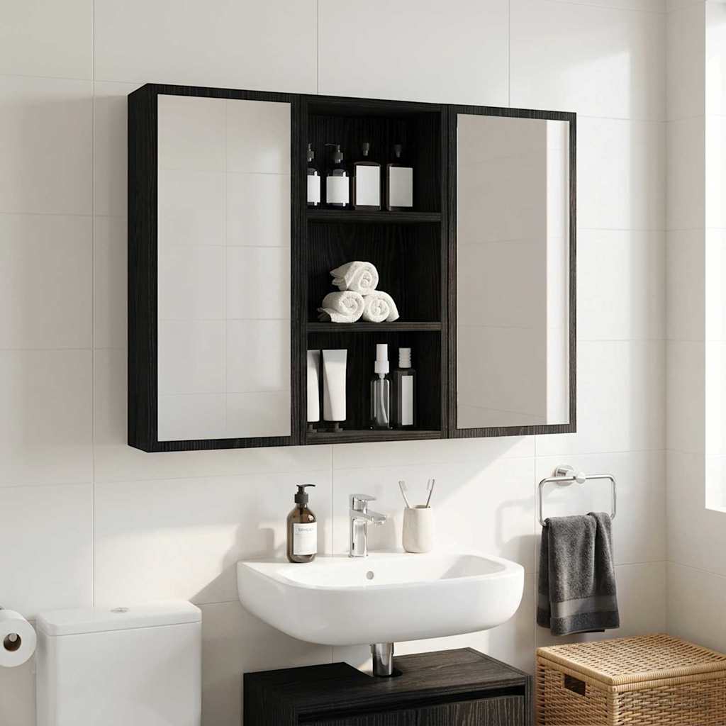 Armario de pared para baño 20 x 10 x 50 cm Madera de ingeniería