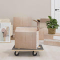 Carro de Transporte 6 pcs Gris Madera contrachapada