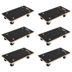 Carro de Transporte 6 pcs Gris Madera contrachapada