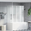 Mampara de baño Esmerilado 120 x 70 x 137 cm Aluminio
