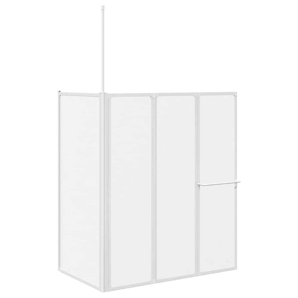Mampara de baño Esmerilado 120 x 70 x 137 cm Aluminio