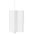 Mampara de baño Esmerilado 120 x 70 x 137 cm Aluminio