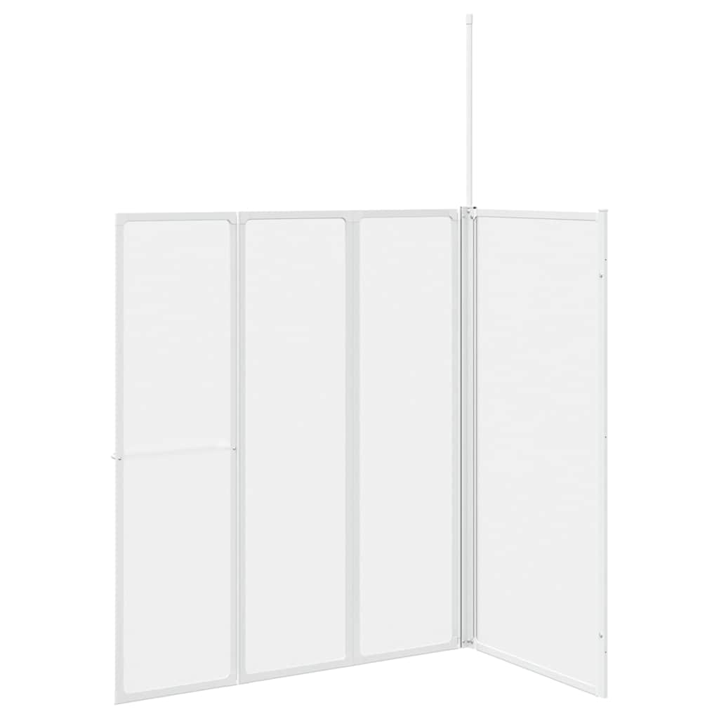 Mampara de baño Esmerilado 120 x 70 x 137 cm Aluminio