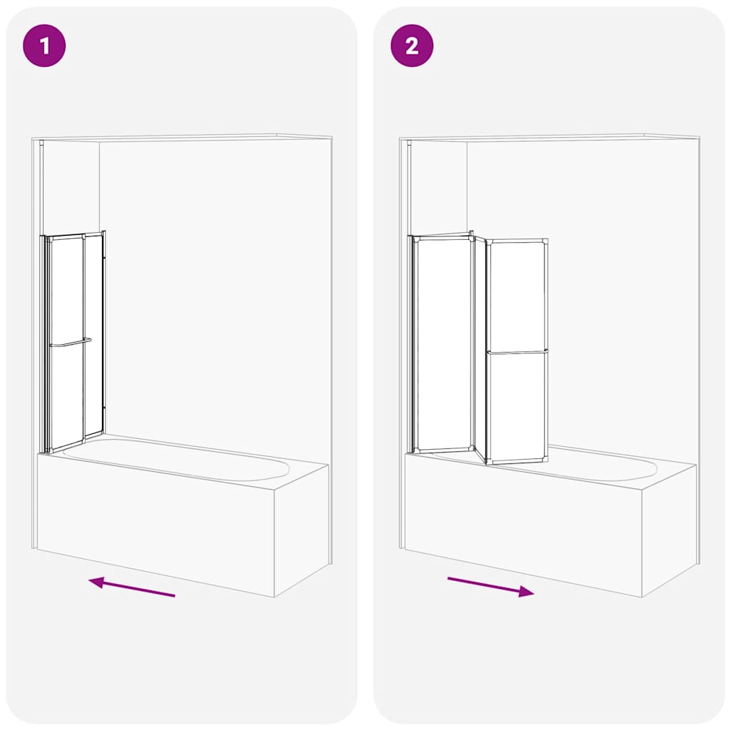 Mampara de baño Esmerilado 120 x 70 x 137 cm Aluminio