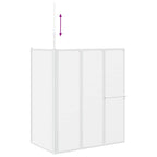 Mampara de baño Esmerilado 120 x 70 x 137 cm Aluminio