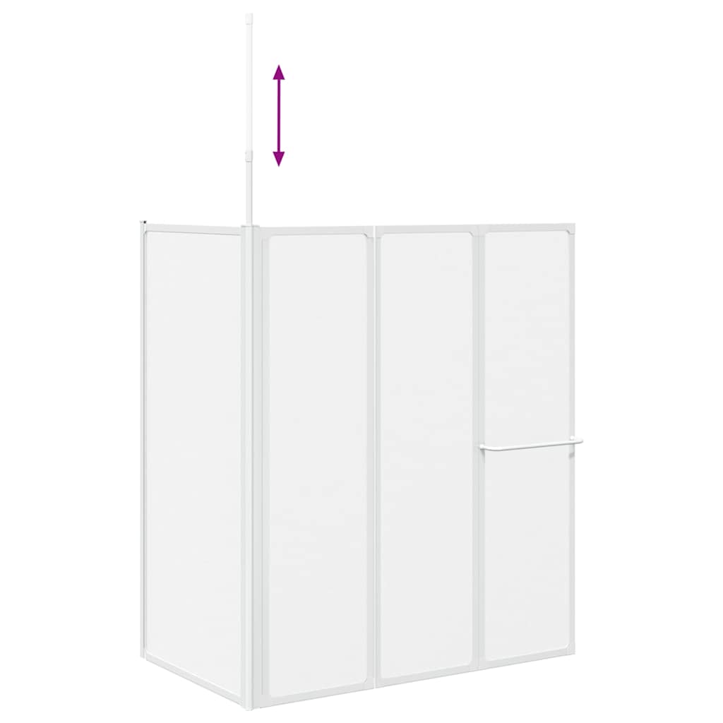 Mampara de baño Esmerilado 120 x 70 x 137 cm Aluminio