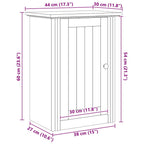 Gabinete de pared para baño BODO Marrón miel 44 x 30 x 60 cm