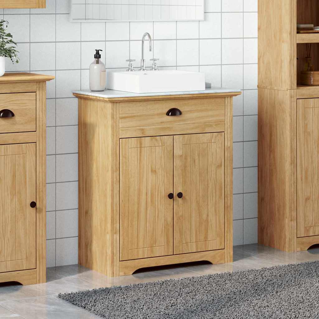 Gabinete de Baño con puerta BODO Marrón miel 70 x 35 x 80 cm