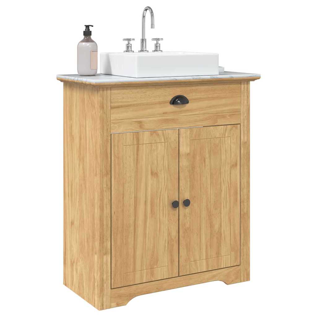 Gabinete de Baño con puerta BODO Marrón miel 70 x 35 x 80 cm