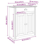 Gabinete de Baño con puerta BODO Marrón miel 70 x 35 x 80 cm