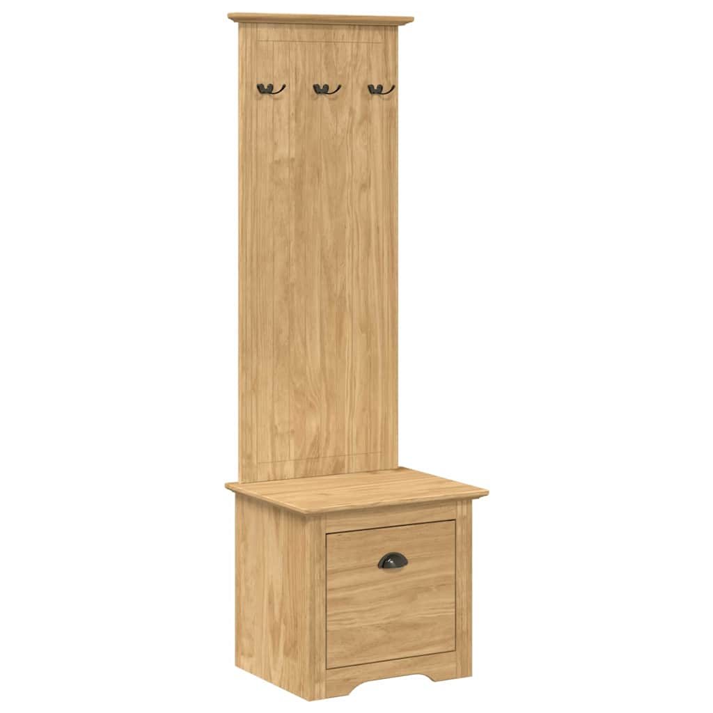 Gabinete de pasillo BODO Marrón miel 50 x 40 x 156,7 cm