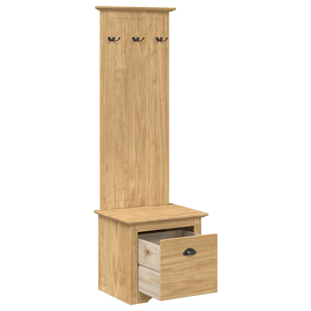 Gabinete de pasillo BODO Marrón miel 50 x 40 x 156,7 cm