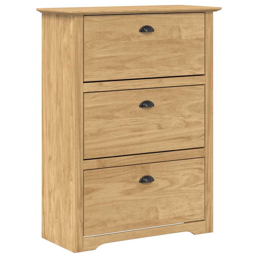 Zapatero BODO Marrón miel 80 x 35 x 118 cm Madera contrachapada
