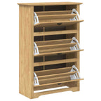 Zapatero BODO Marrón miel 80 x 35 x 118 cm Madera contrachapada
