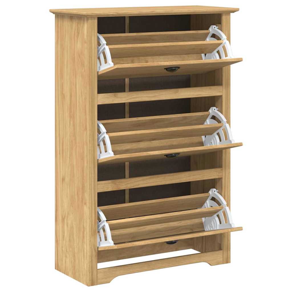 Zapatero BODO Marrón miel 80 x 35 x 118 cm Madera contrachapada