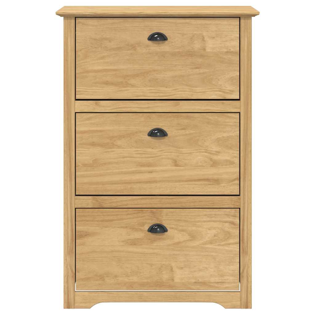 Zapatero BODO Marrón miel 80 x 35 x 118 cm Madera contrachapada