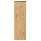 Armario con almacenamiento BODO Marrón miel 146 x 53,5 x 173 cm