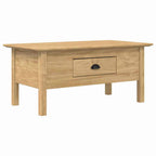 Mesa de Café con cajón BODO Marrón miel 100 x 55 x 45,8 cm