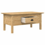 Mesa de Café con cajón BODO Marrón miel 100 x 55 x 45,8 cm
