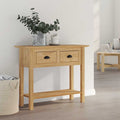 Mesa Consola con cajón BODO Marrón miel 91 x 34.7 x 74 cm