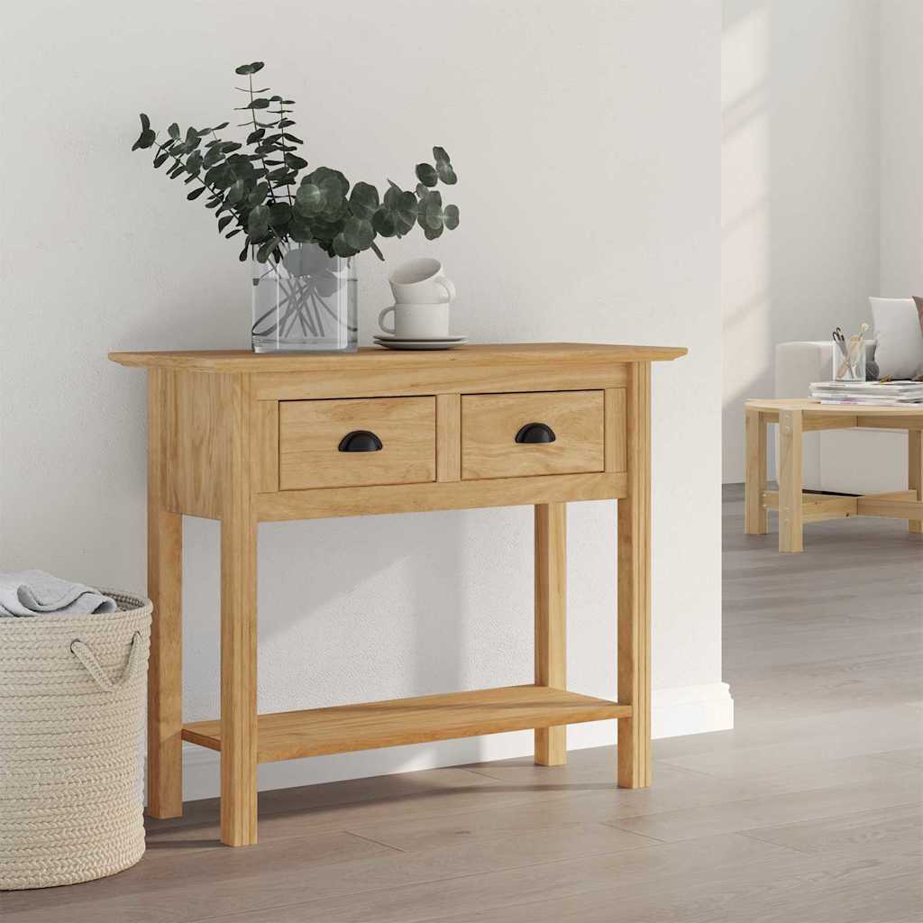 Mesa Consola con cajón BODO Marrón miel 91 x 34.7 x 74 cm
