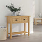 BODO Honey Brown Console Table with drawer 91 x 34.7 x 74 cm