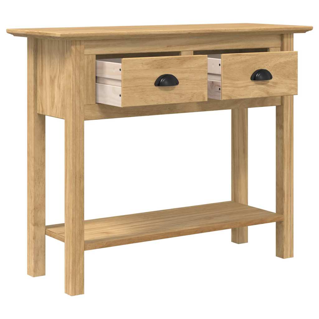 Mesa Consola con cajón BODO Marrón miel 91 x 34.7 x 74 cm