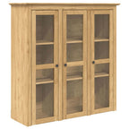 Armario con Puertas de Cristal BODO Marrón miel