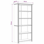 Estantería BODO Marrón miel 82 x 40 x 173 cm
