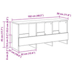 Estante de revistas 102 x 30 x 45 cm