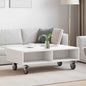 Mesa Lateral con Ruedas 50,5 x 50 x 30 cm Madera de ingeniería
