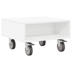 Mesa Lateral con Ruedas 50,5 x 50 x 30 cm Madera de ingeniería