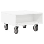 Mesa Lateral con Ruedas 50,5 x 50 x 30 cm Madera de ingeniería
