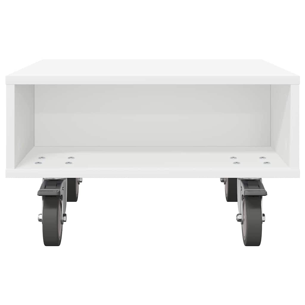 Mesa Lateral con Ruedas 50,5 x 50 x 30 cm Madera de ingeniería