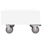 Mesa Lateral con Ruedas 50,5 x 50 x 30 cm Madera de ingeniería