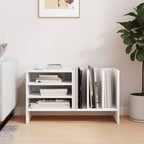 Mueble para discos de vinilo con estante 78.5 x 35 x 45 cm