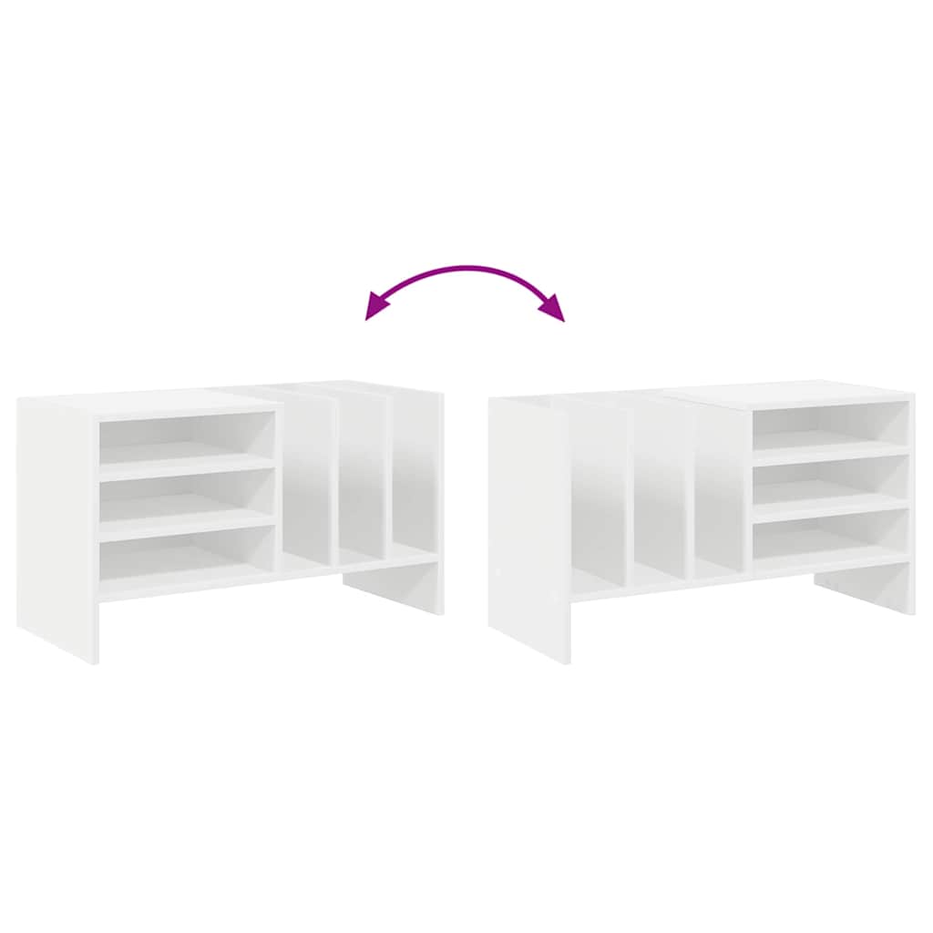 Mueble para discos de vinilo con estante 78.5 x 35 x 45 cm
