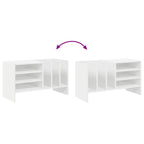 Mueble para discos de vinilo con estante 78.5 x 35 x 45 cm