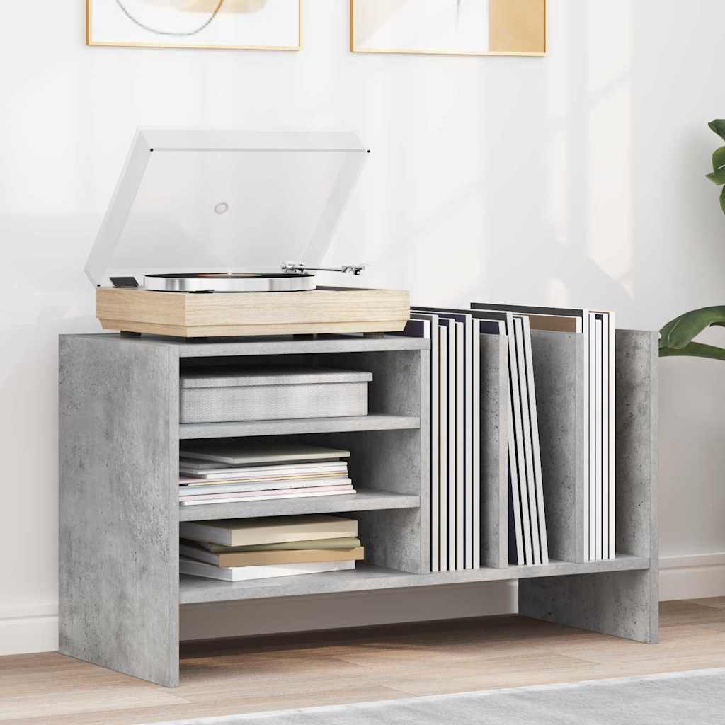 Mueble para discos de vinilo con estante 78.5 x 35 x 45 cm