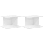 Mesita de Noche 2 pcs 40 x 30 x 25 cm Madera de ingeniería